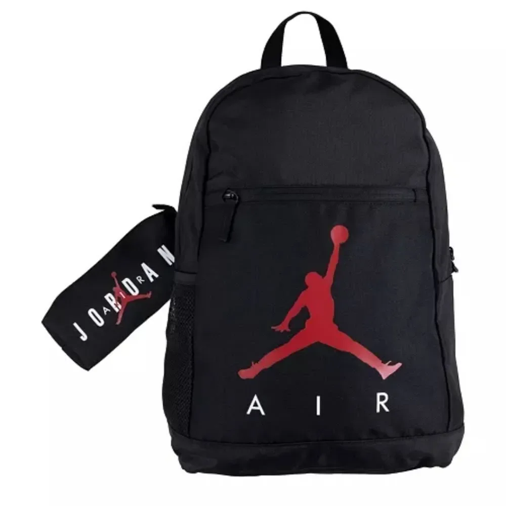 Air Jordan Black Backpack With Pouch Attached